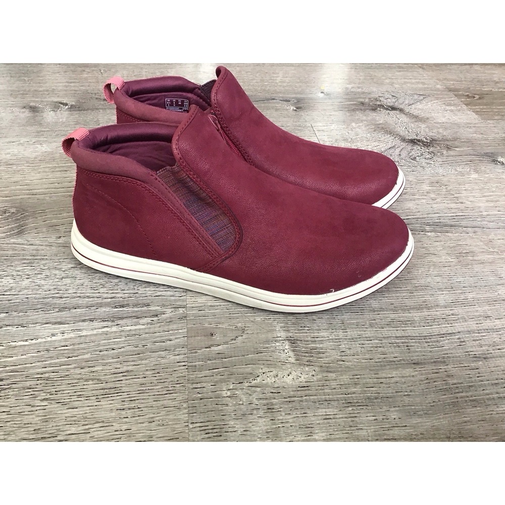 Clarks Cloudsteppers Casual Womens Size 9 Wide Chelsea Ankle Boots Red 27975